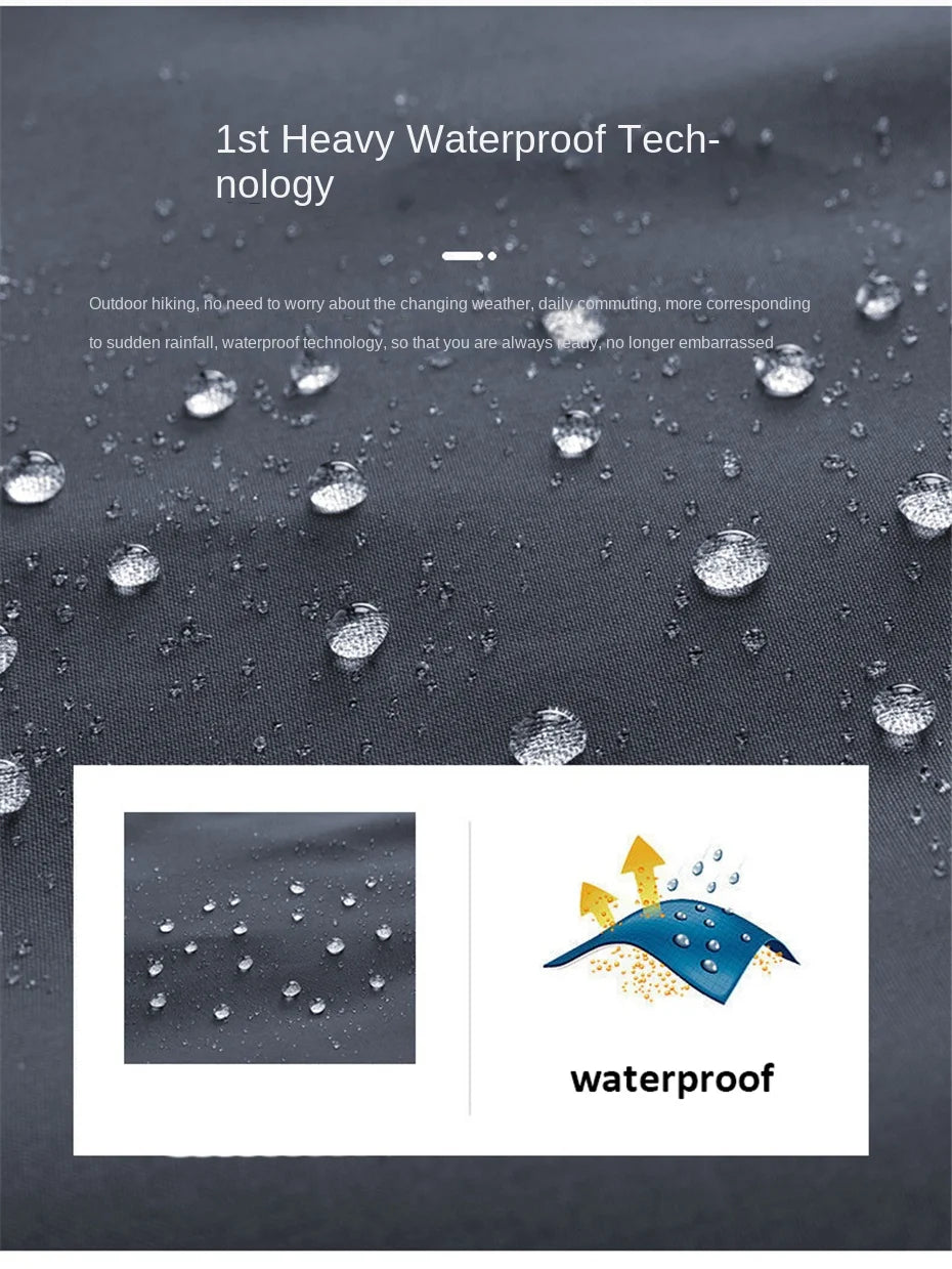 سترة واقية من الرياح للسفر للرجال بمقاسات كبيرة