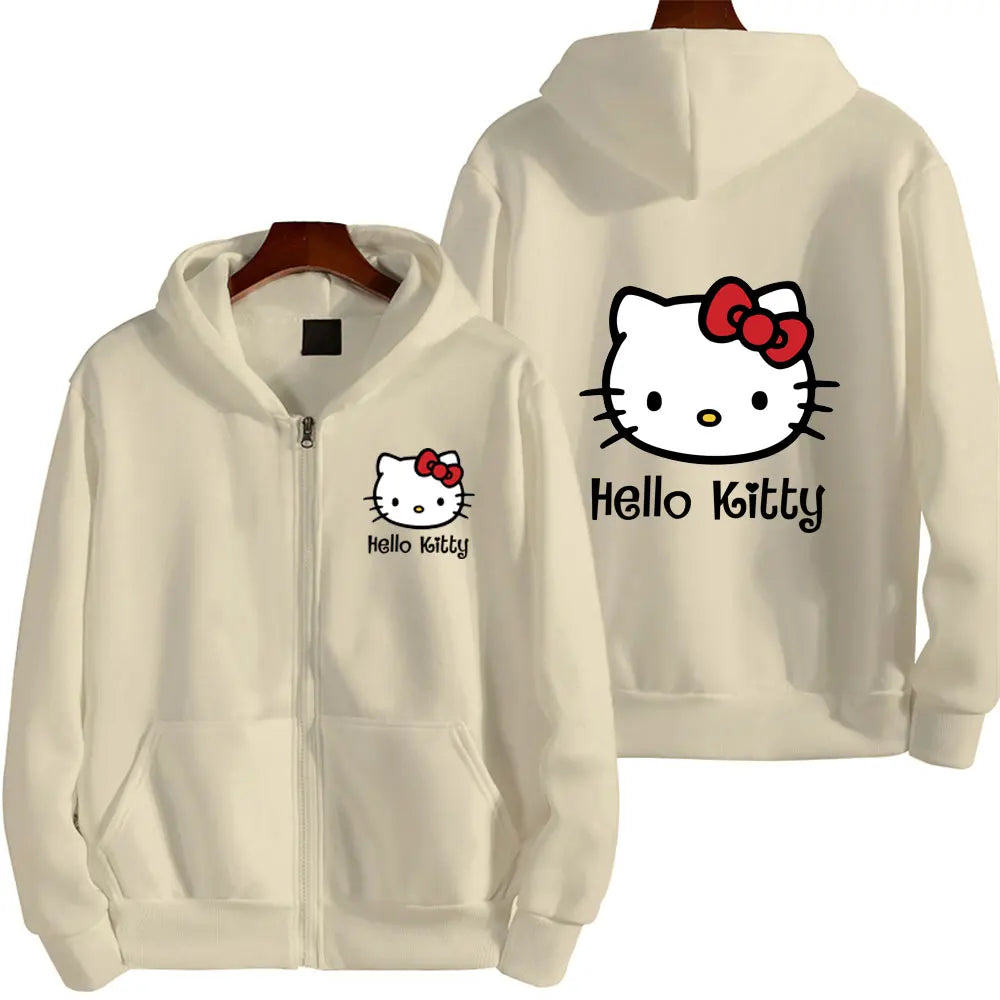 Hello Kitty Pattern Hoodie