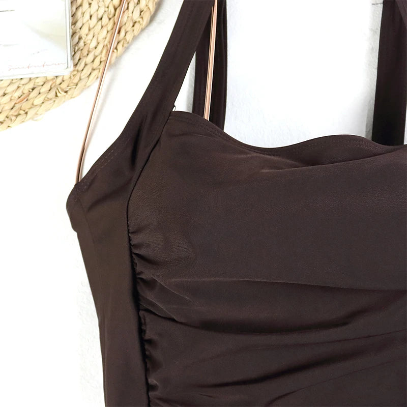 ملابس سباحة نسائية من قطعة واحدة للتحكم في البطن