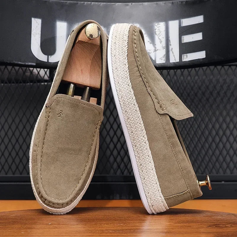 Men’s Suede Loafers Casual Flats
