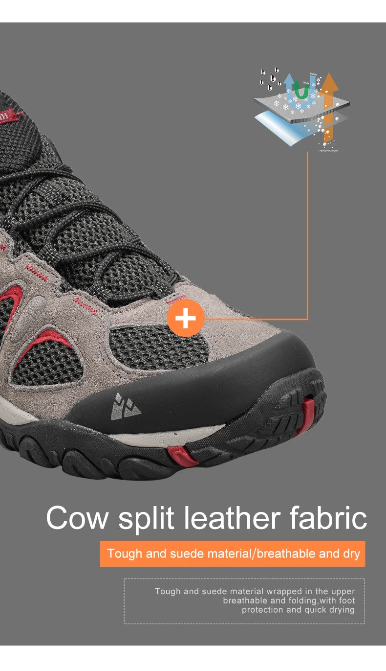 أحذية المشي لمسافات طويلة الخارجية القابلة للتنفس للرجال