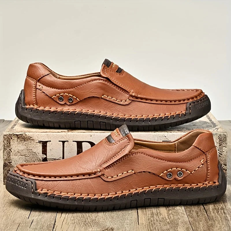 Men Comfortable Leather Business Loafers