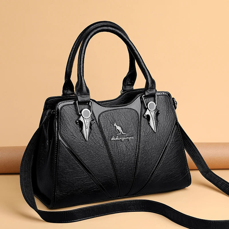 Classic Leather Crossbody Bag