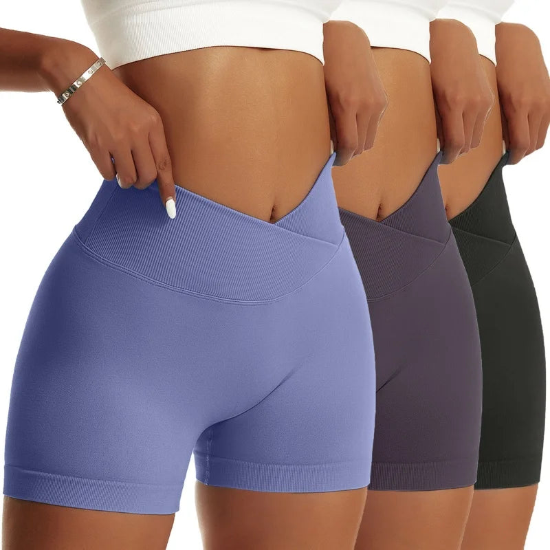 Women 3-Pack Scrunch Butt Biker Shorts