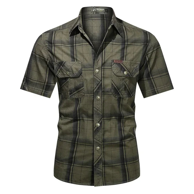 Men Plaid Casual Shirt