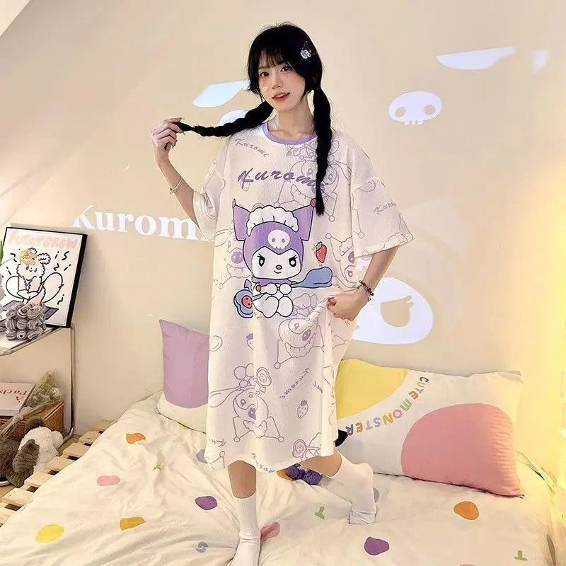 Sanrio Kuromi Cute Pajamas Cosplay Costume