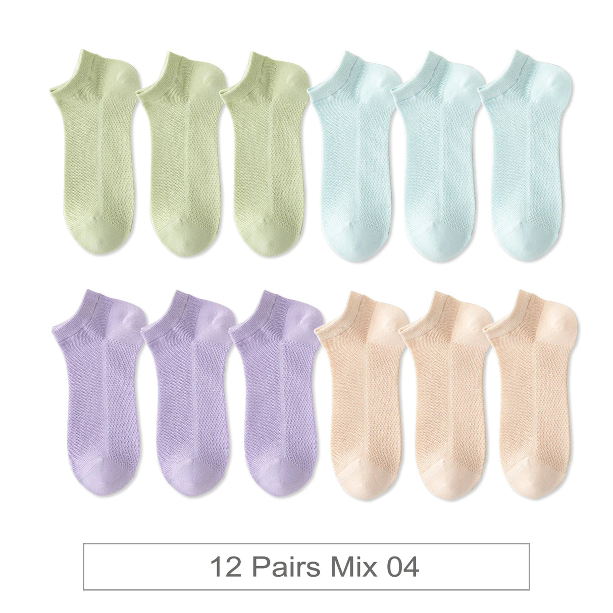 Women Cotton Mesh Socks