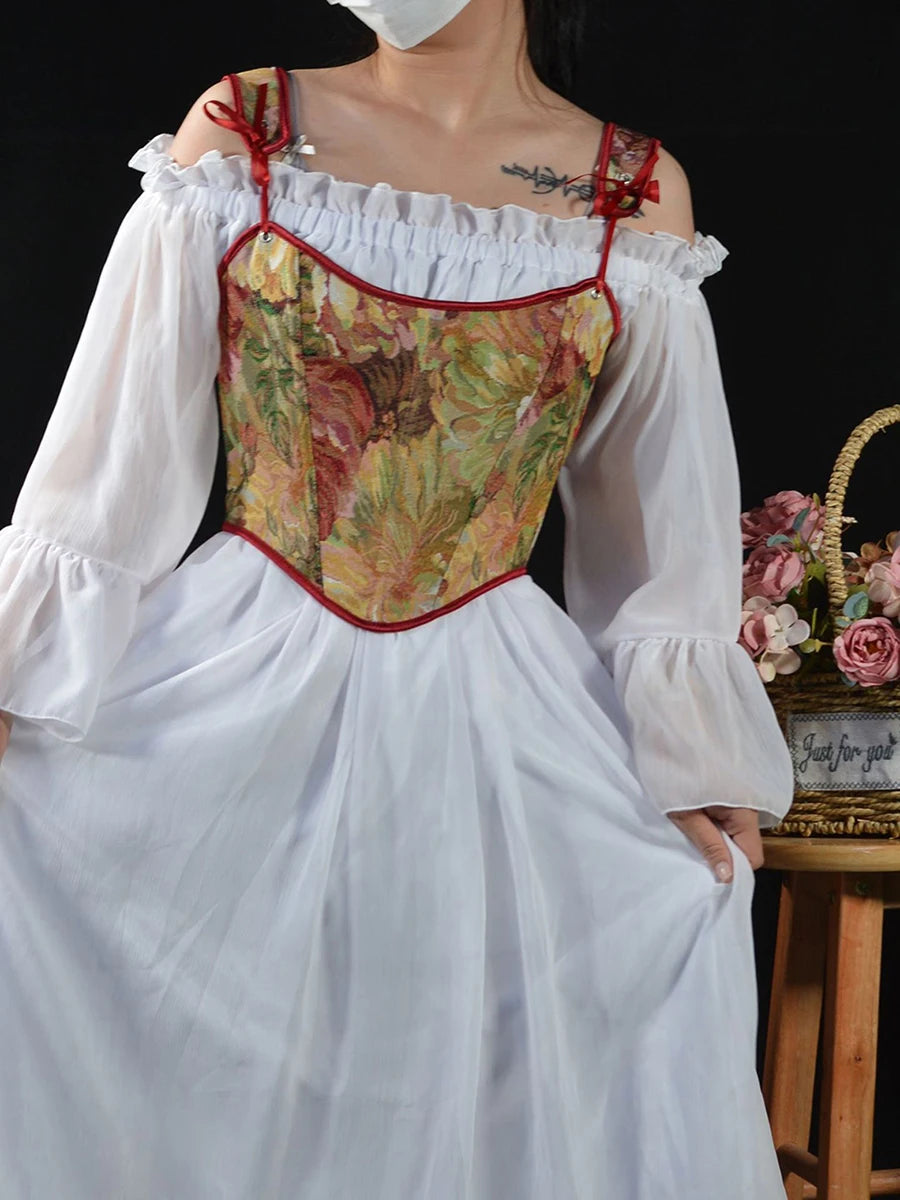 قميص داخلي نسائي مشد مزهر