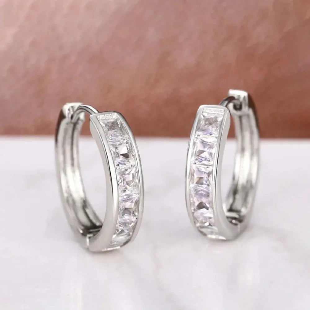 CZ Hoop Earrings