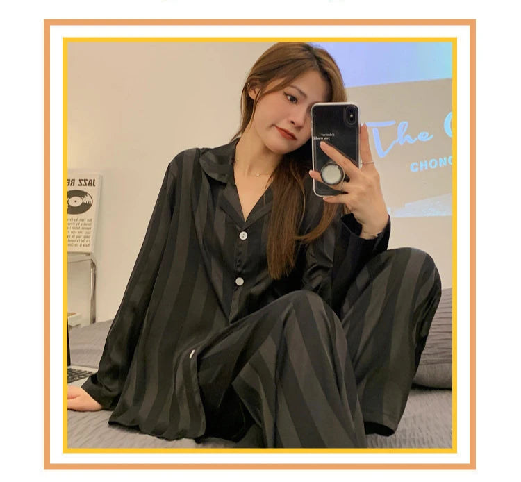 Women's Satin Pajama Set