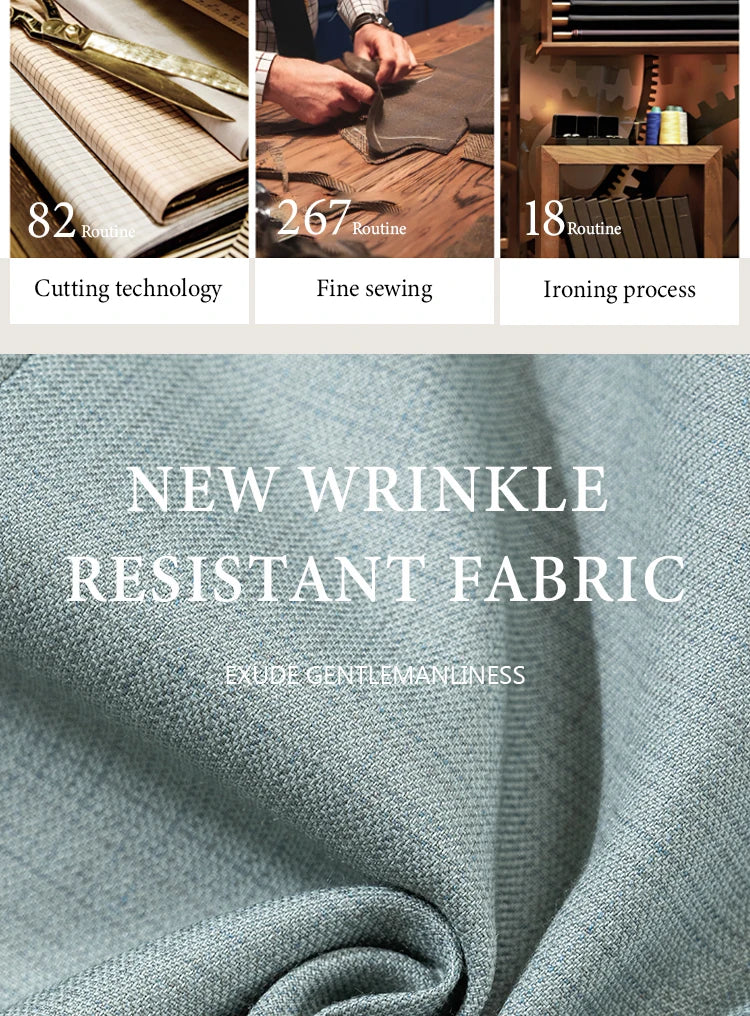 بدلة صيفية خضراء ضيقة للرجال