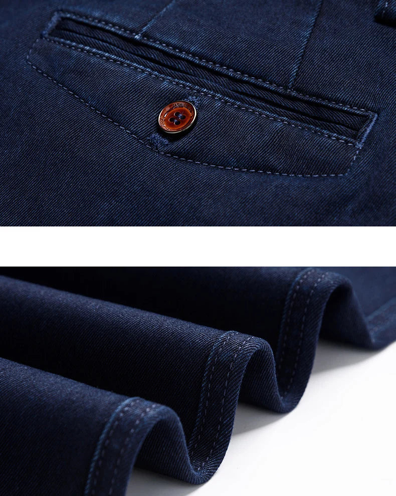 بنطلون جينز رجالي كلاسيكي مستقيم