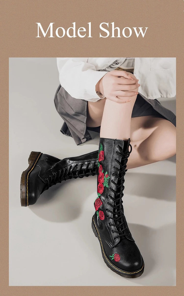 أحذية نسائية متوسطة الساق مقاومة للماء والدفء ومقاومة للمطر