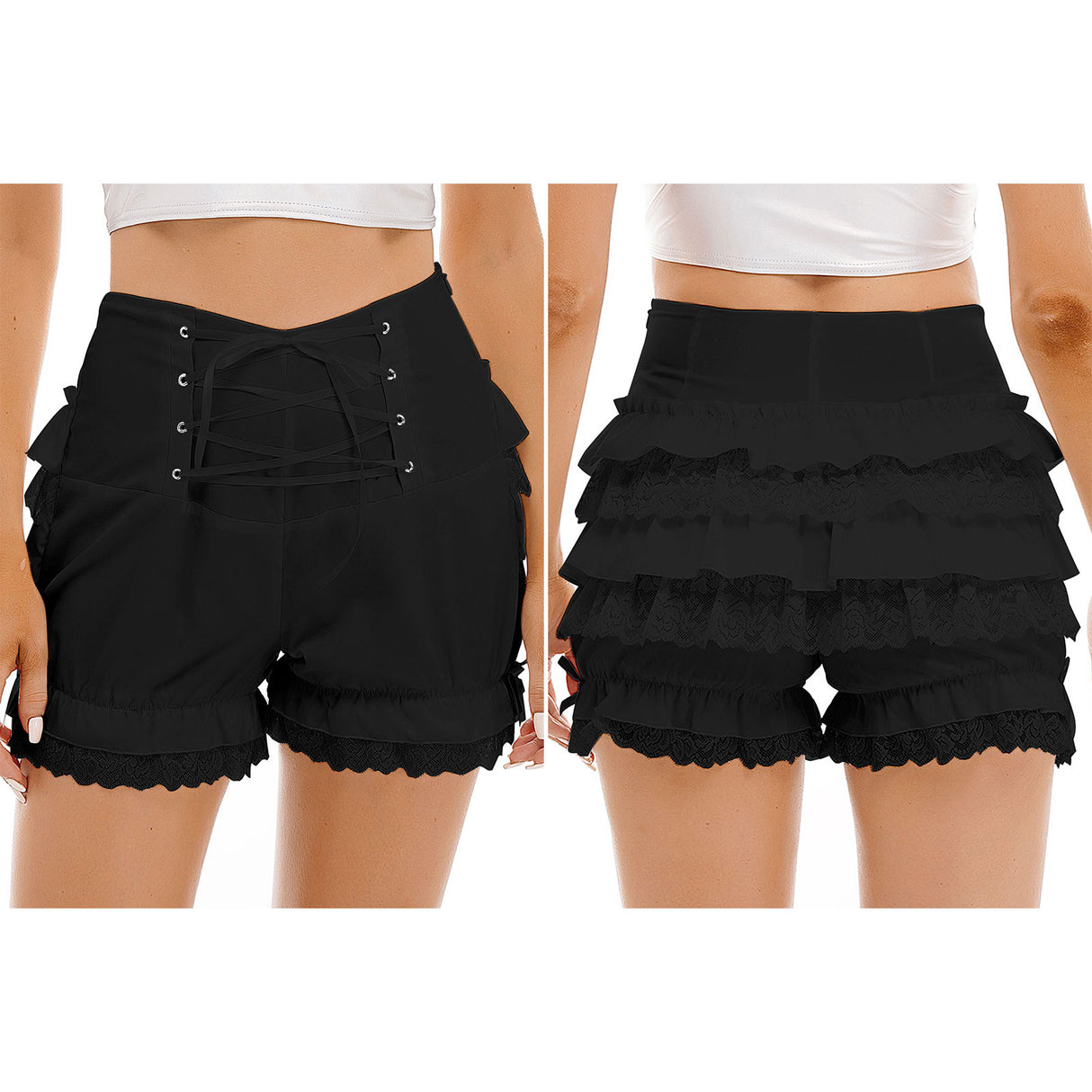 Women's Lolita Lace Pumpkin Shorts