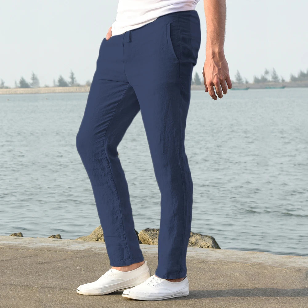 Men’s Cotton Linen Trousers
