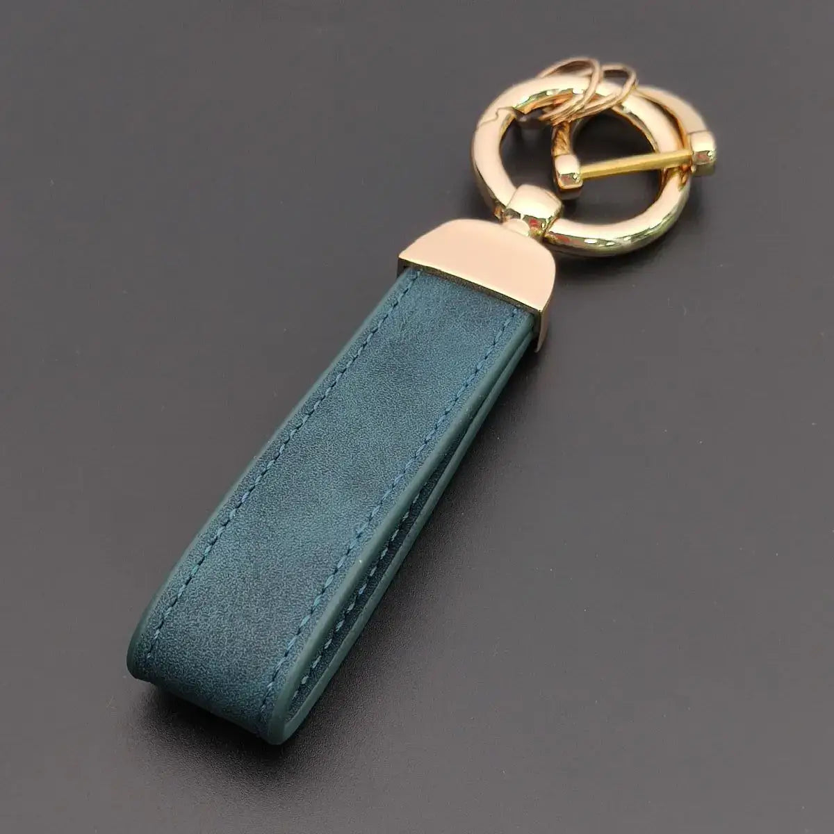 Custom Name Logo Leather Keychain