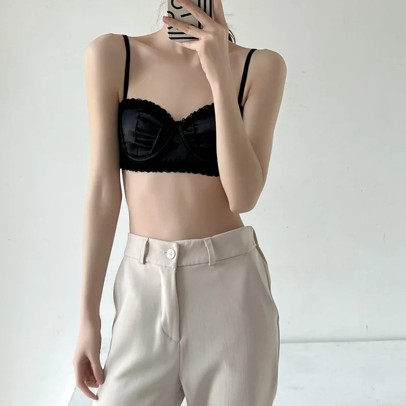 حمالة صدر نسائية نصفية من الدانتيل الفرنسي