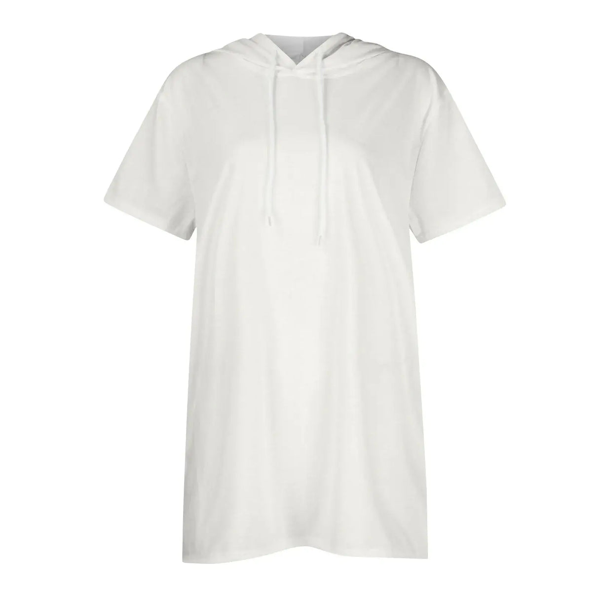 هودي نسائي كبير الحجم بأكمام قصيرة