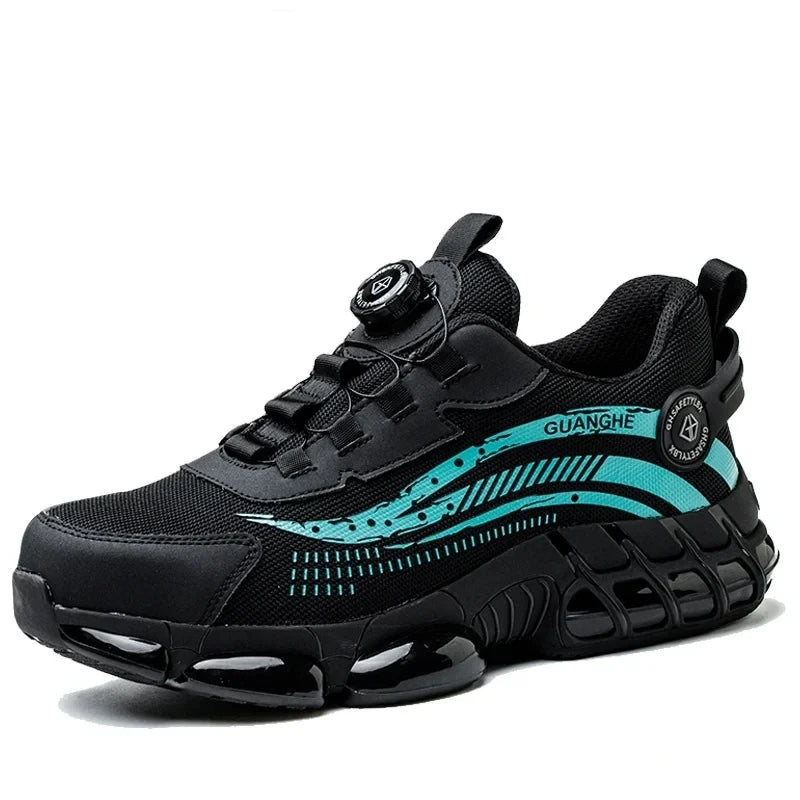 أحذية أمان نسائية شبكية قابلة للتهوية بأصابع فولاذية