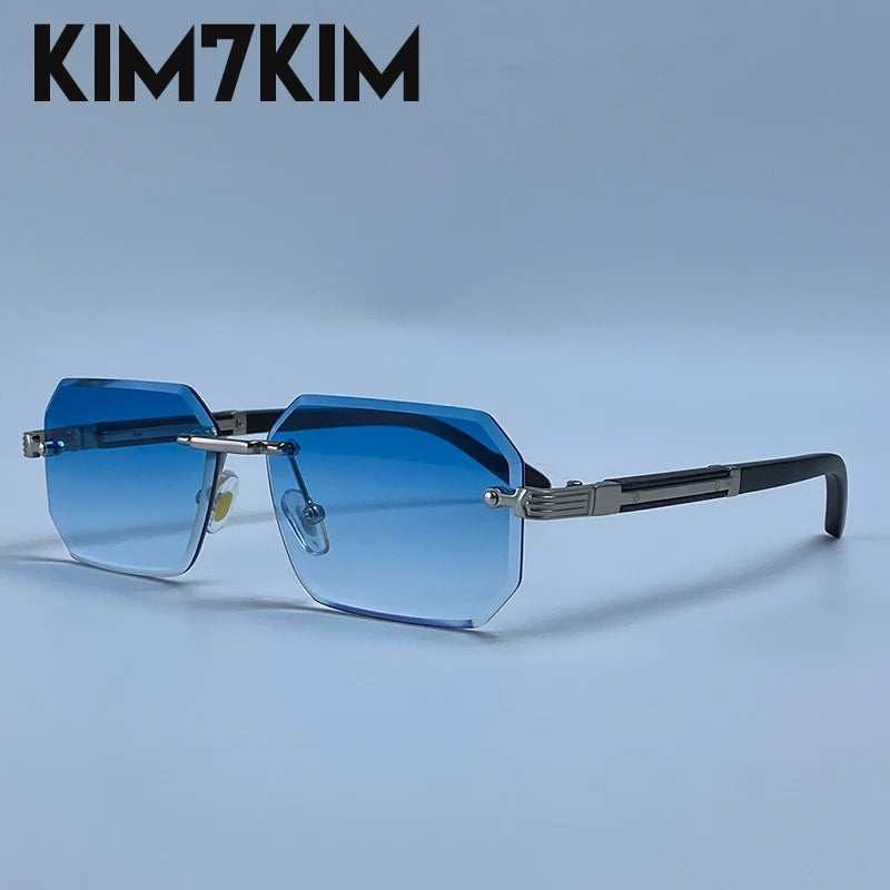 Elite Rimless Rectangle Sunglasses