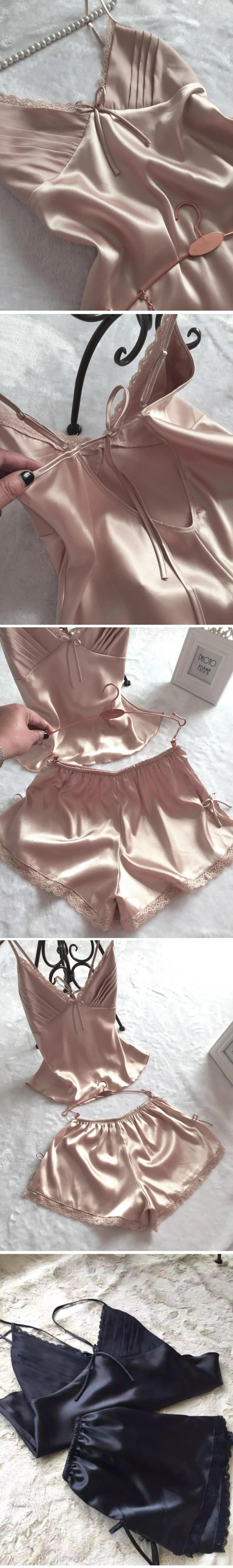 Curvy Luxe Satin Pajama Set