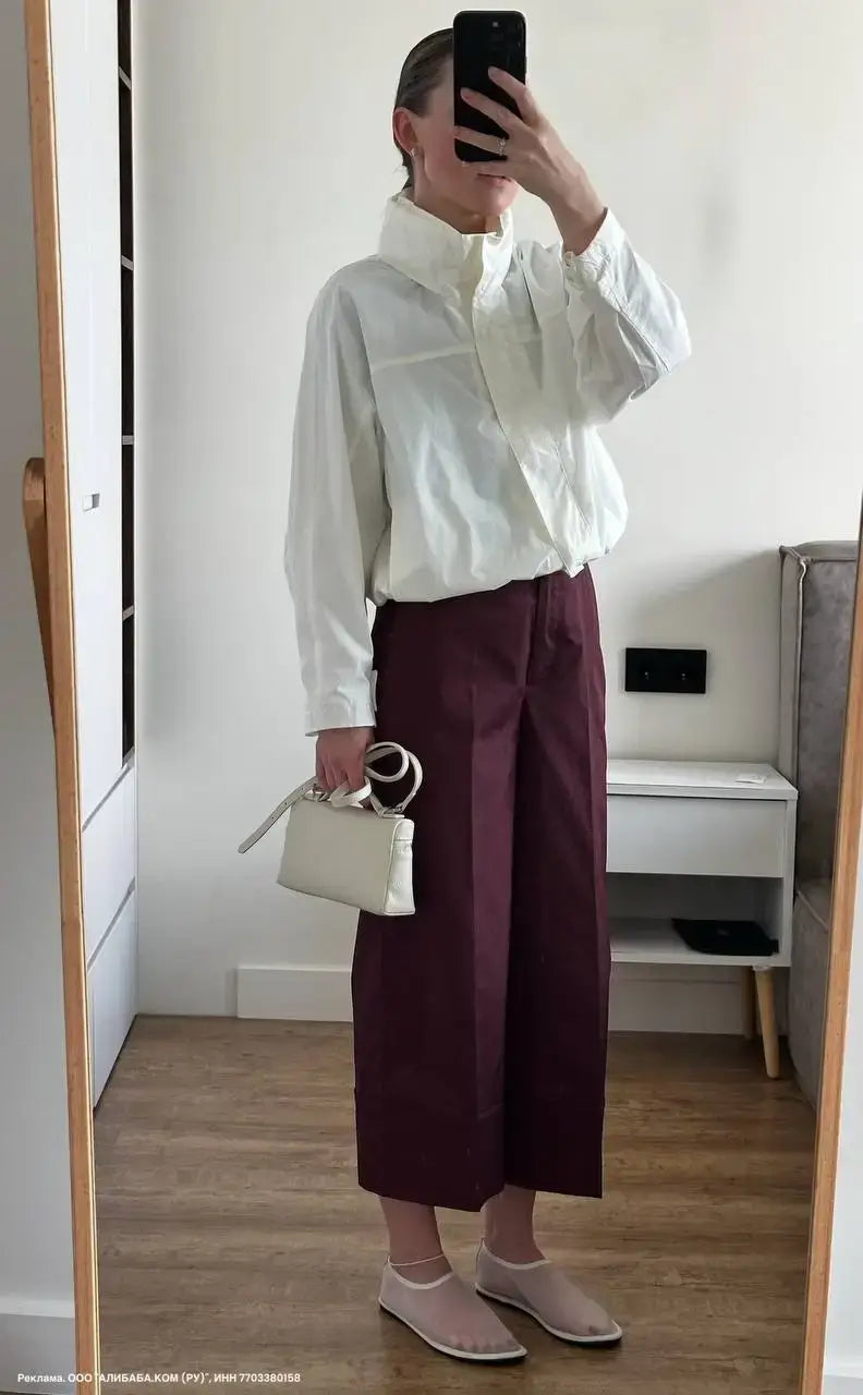 معطف نسائي رقيق بغطاء للرأس واقٍ من الرياح