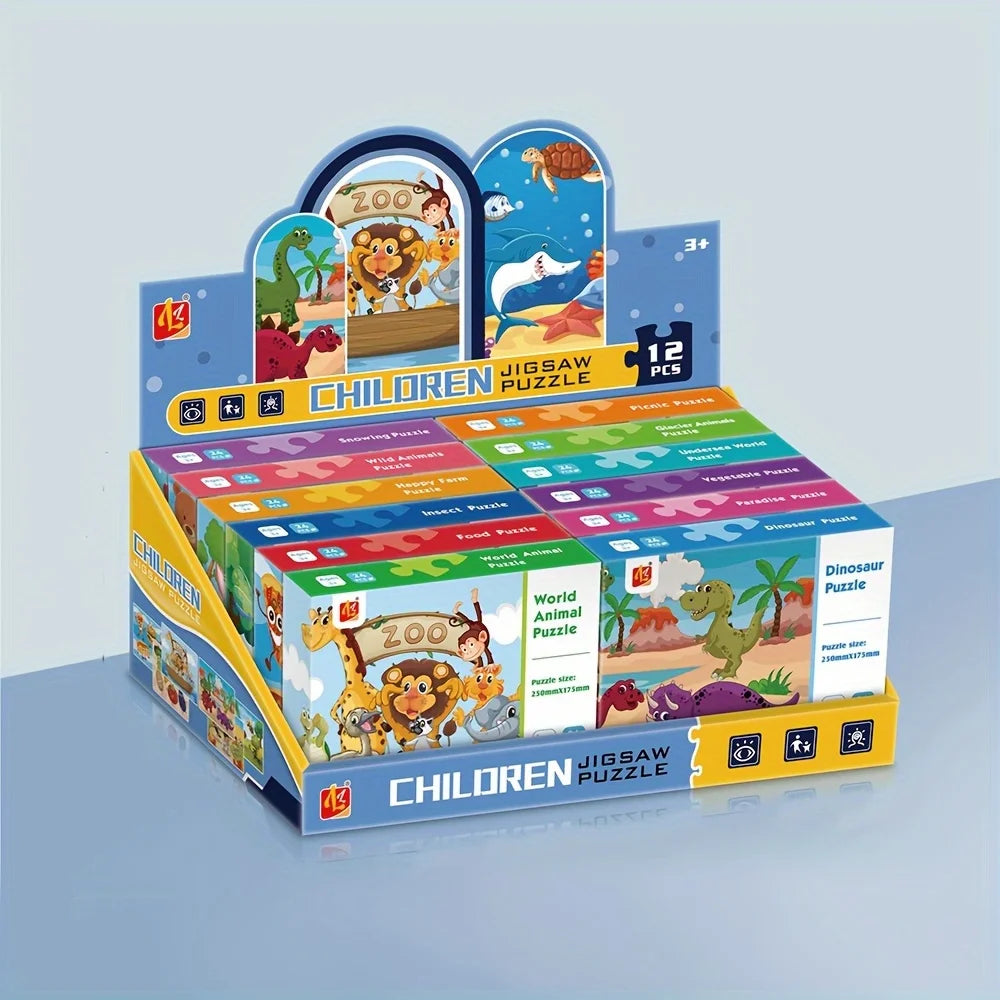 Kids Educational Puzzle Set – 24PCS