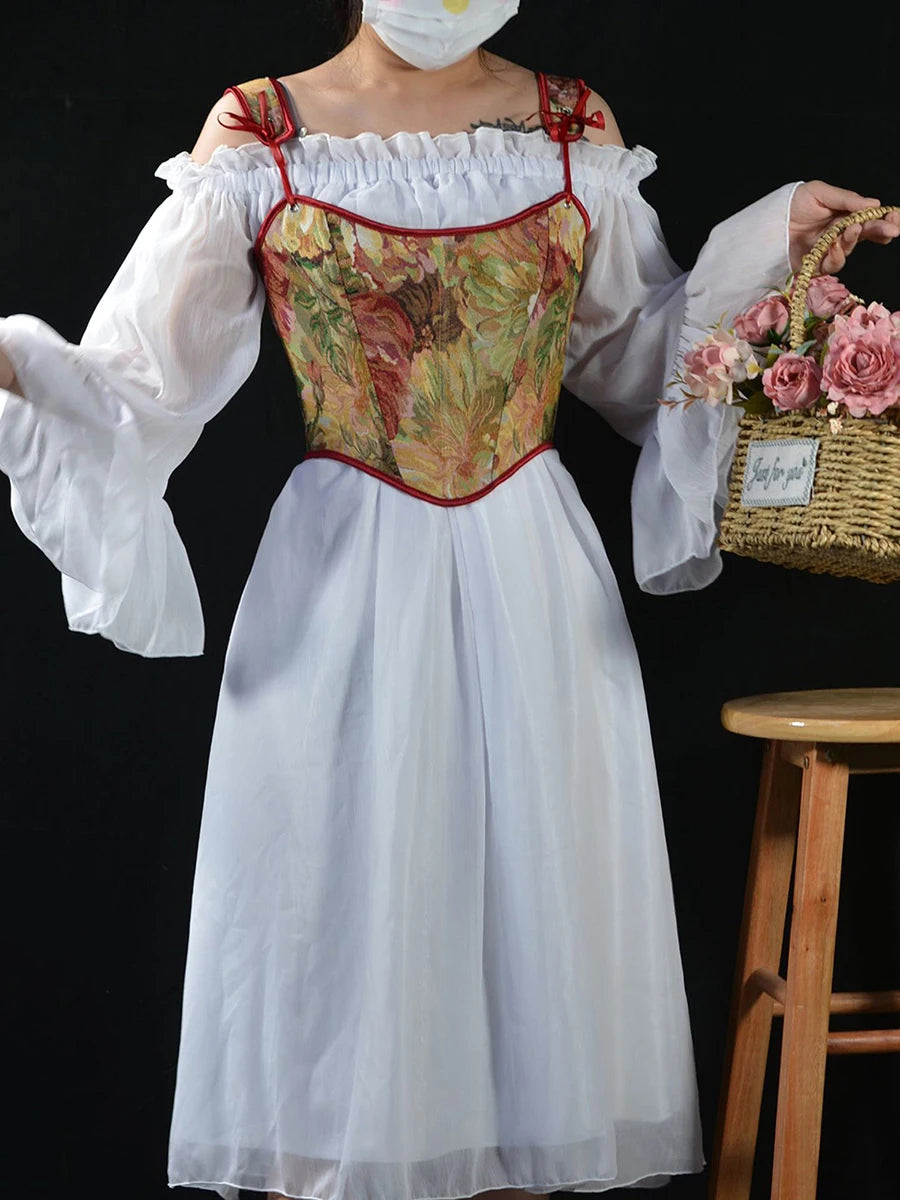 قميص داخلي نسائي مشد مزهر