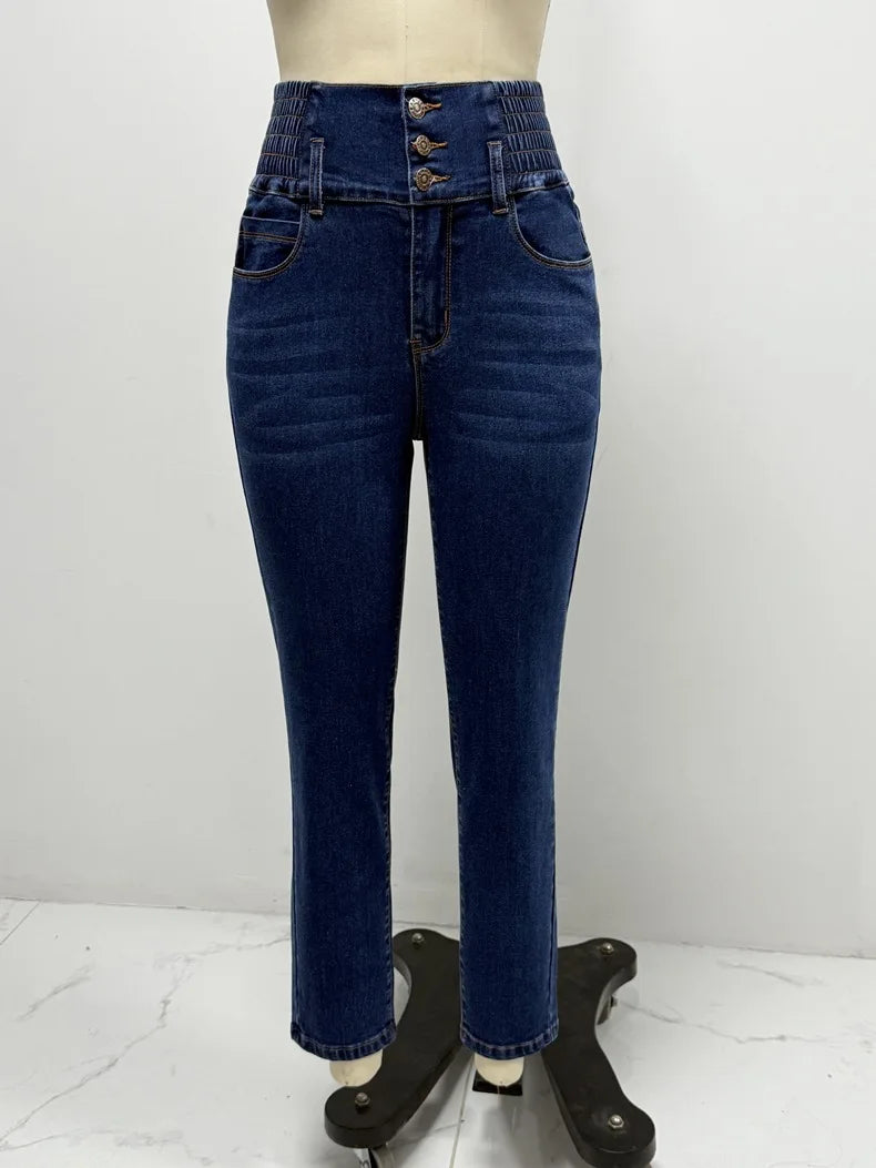 Women Washed Pencil Jeans