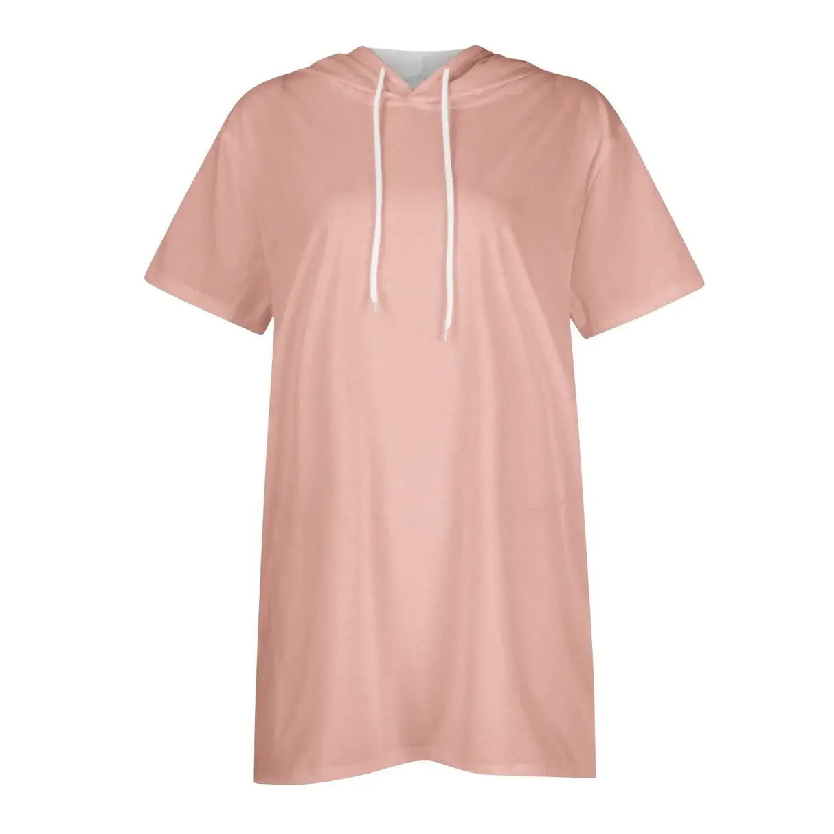 هودي نسائي كبير الحجم بأكمام قصيرة