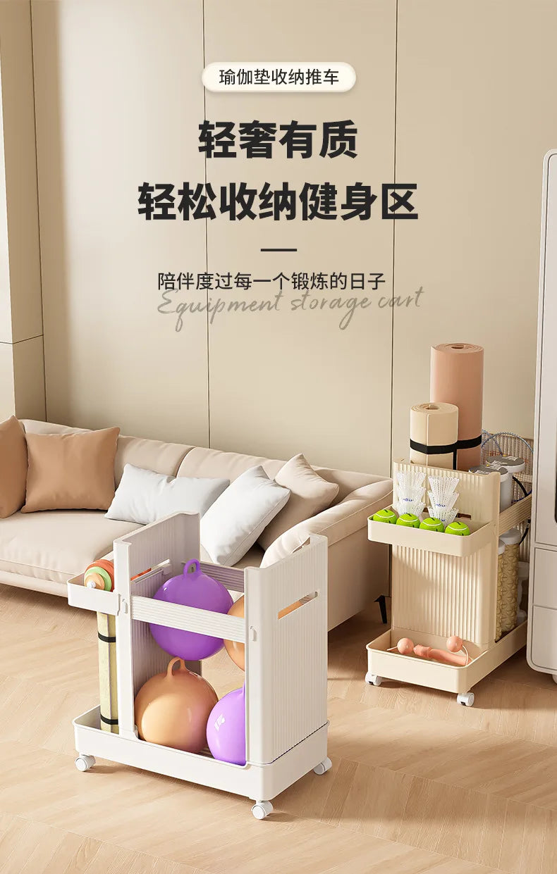 Slim Home Storage Cart Rack