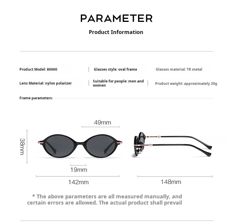 Premium Polarized Oval Sunglasses