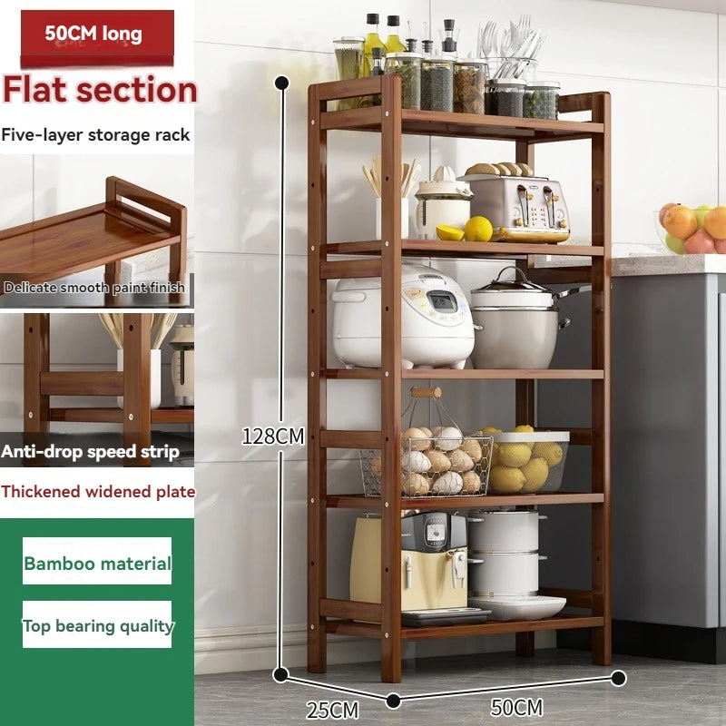 Multi-Layer Floor Standing Kitchen Shelf