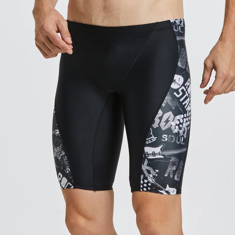 ملابس سباحة رجالية تنافسية بمقاسات كبيرة