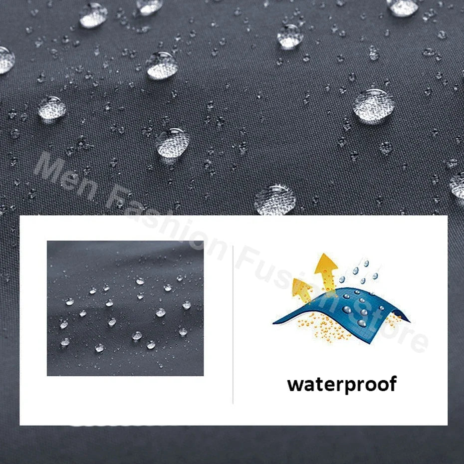 سترة واقية من الرياح للسفر للرجال بمقاسات كبيرة