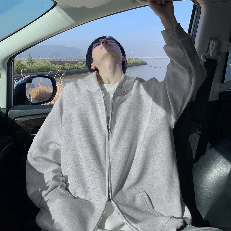 Men's Plus Size Zip Hoodie – Heavy Cotton Blend