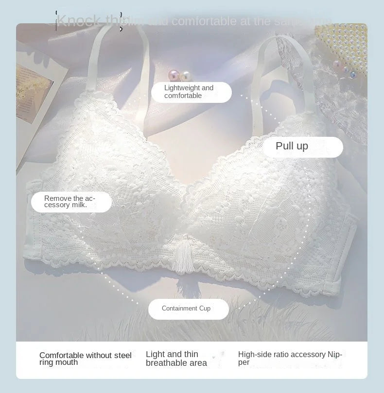 Women Vintage Lift Bra Set