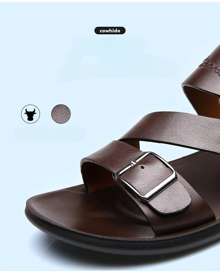 Men Soft Sole Leather Sandals