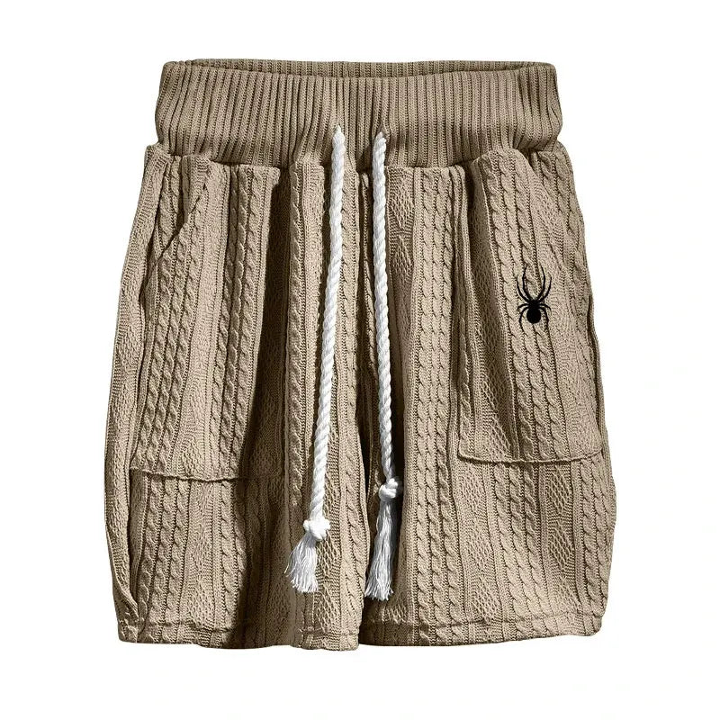 Men Jacquard Shorts Set