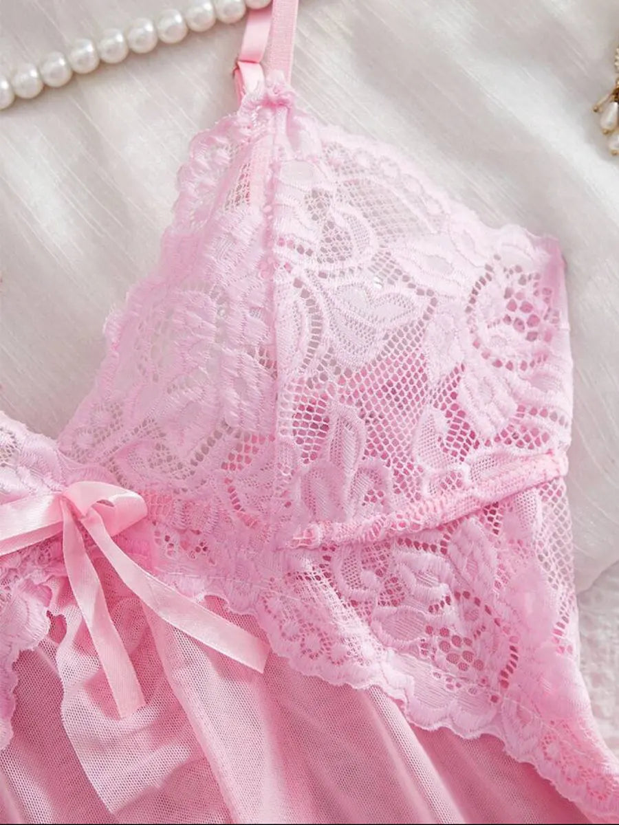 Blush Satin Sleepwear Set