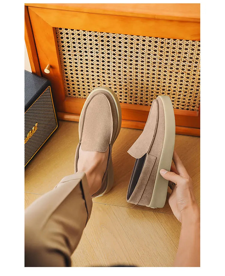 Men Suede Lightweight Driving Loafers