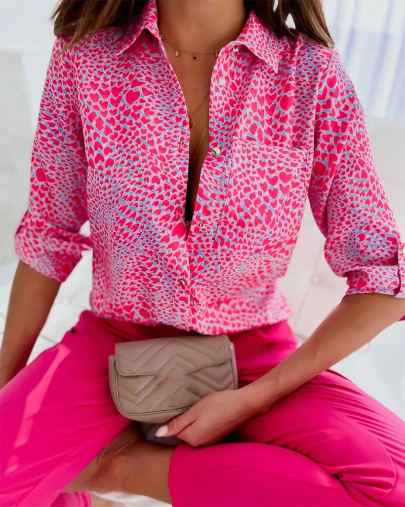Sophia Striped Office Blouse