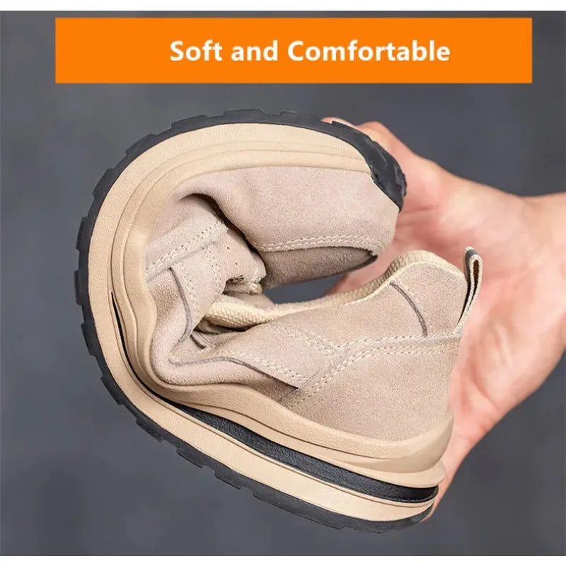 أحذية عمل نسائية آمنة مضادة للثقب