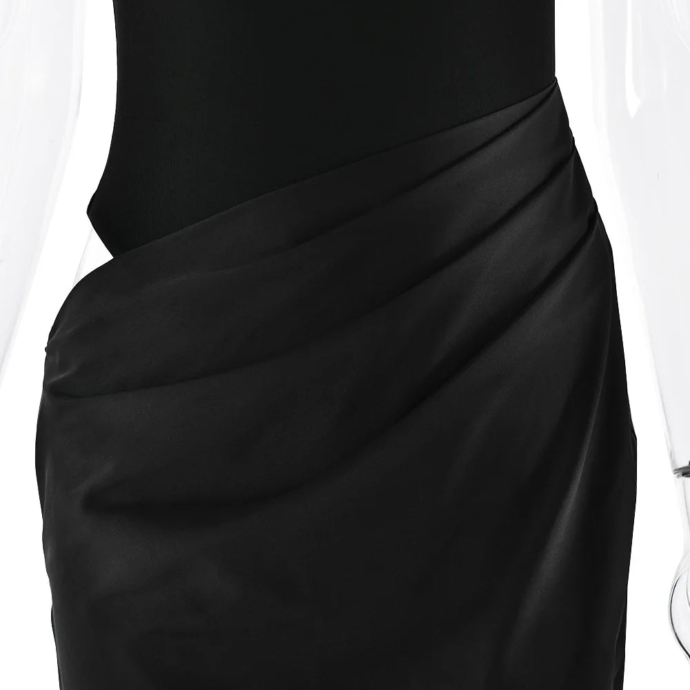 Luxe Satin Cutout Maxi Dress