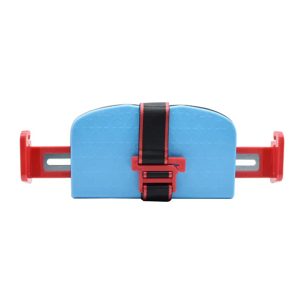 Minifold Portable Baby Car Seat Safety in blue and red, designed for ages 1-6, unisex, made without harmful chemicals.