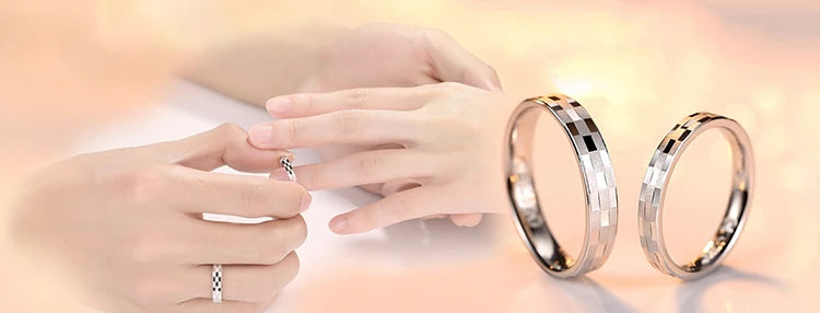 925 Sterling Silver Zircon Ring Set