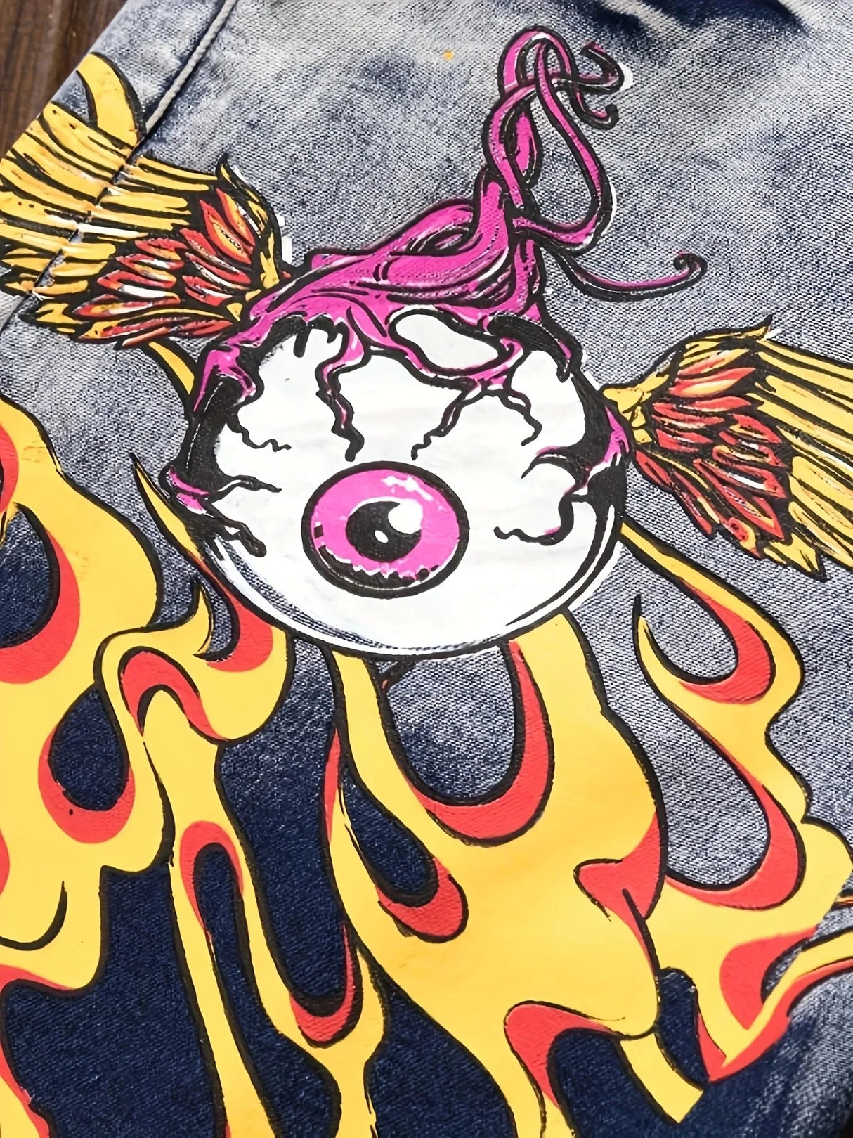 بنطلون جينز ممزق رجالي عتيق