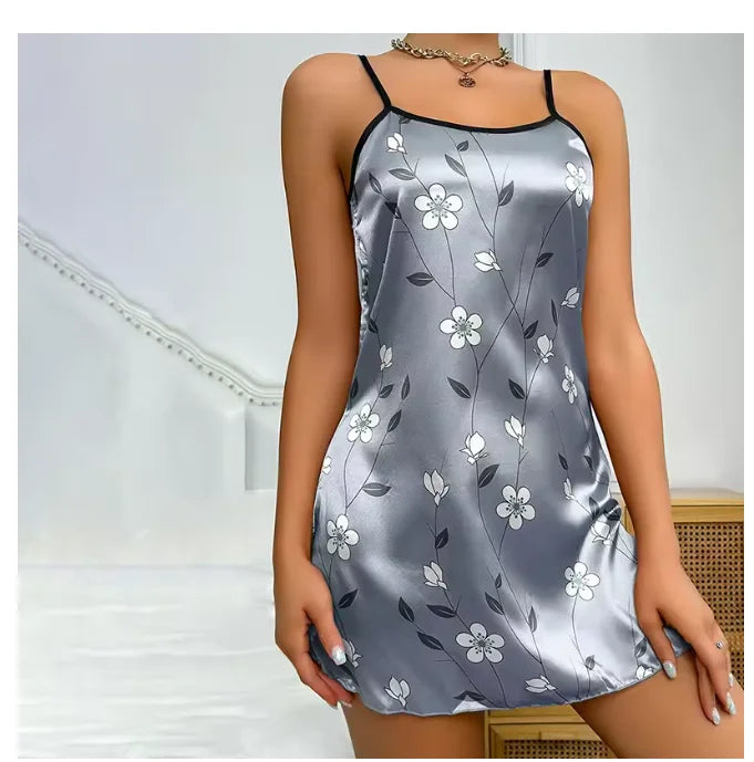 Flora Satin Nightgown