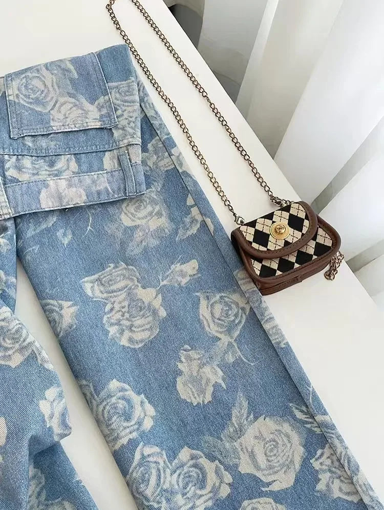 High Waist Slim Street Style Jeans