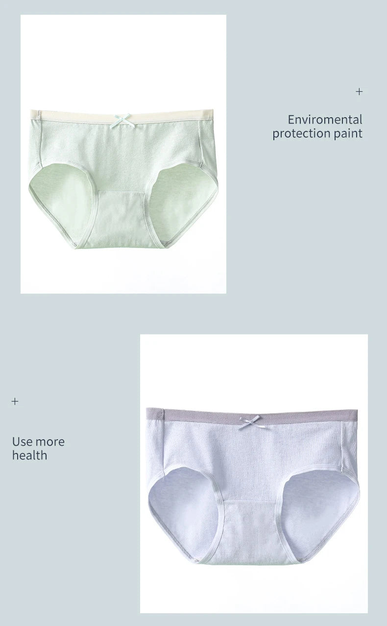 سراويل داخلية نسائية قطنية بفيونكة (7 قطع)